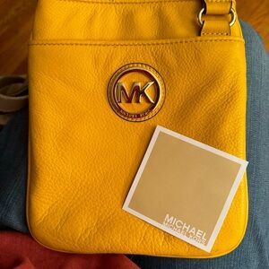 Michael Kors Yellow Cross Bag